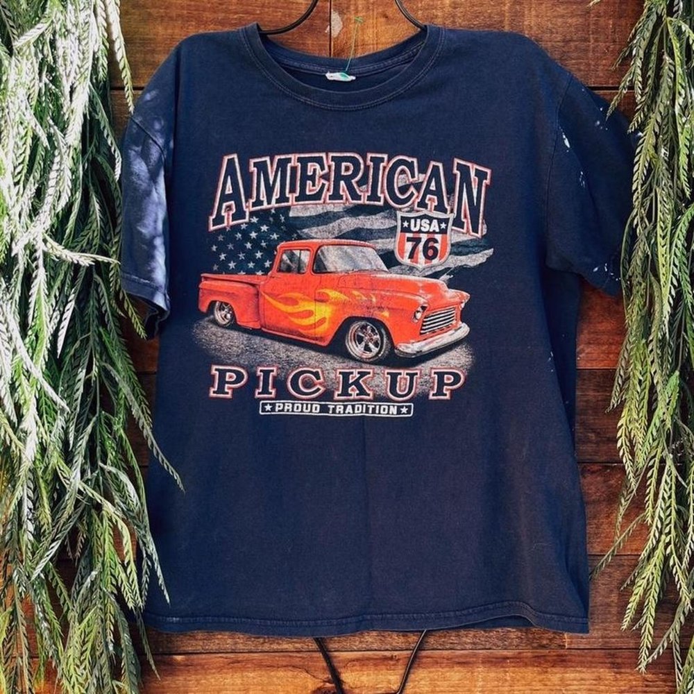 Vintage Pickup Truck T-Shirt with American Truck